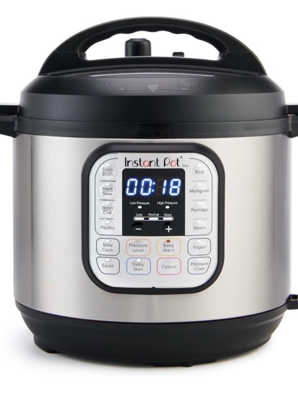Instant Pot Duo 6-Quart Electric Pressure Cooker — Stainless Steel/Black